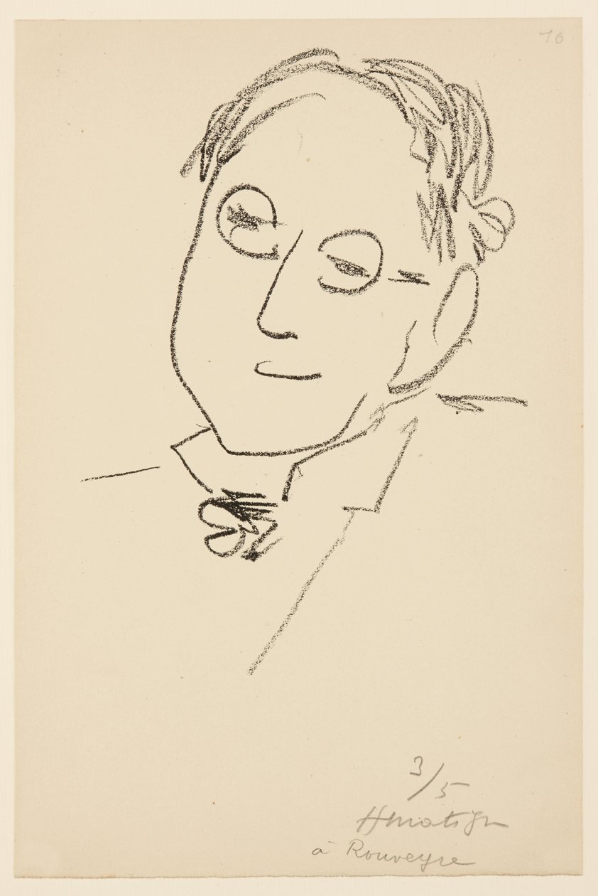 Porträtt av Paul Léautaud av Henri Matisse
