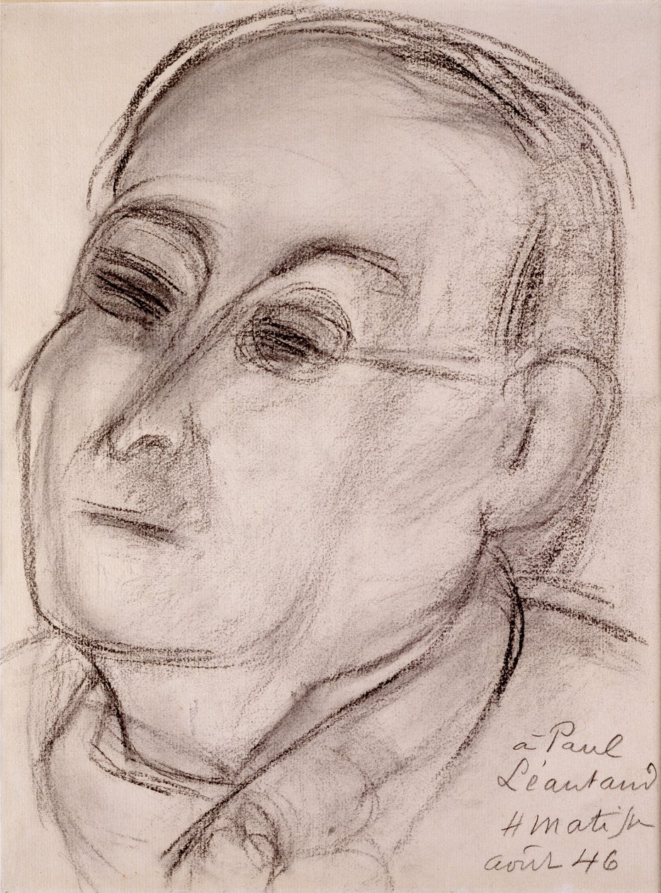Porträtt av Paul Leautaud (1872-1956) av Henri Matisse