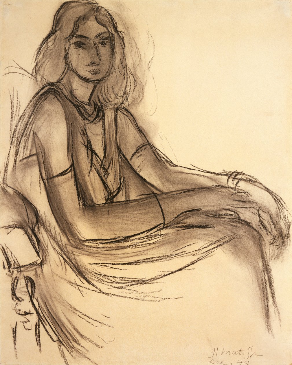 Porträtt av en kvinna av Henri Matisse