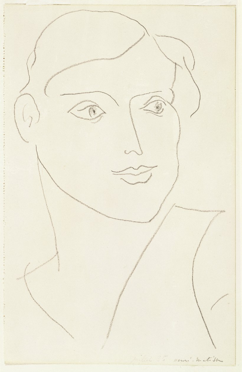 Porträtt av en kvinna av Henri Matisse