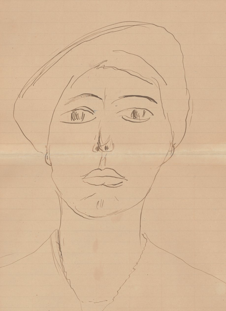 Porträtt av en kvinna (Olga Meerson) av Henri Matisse