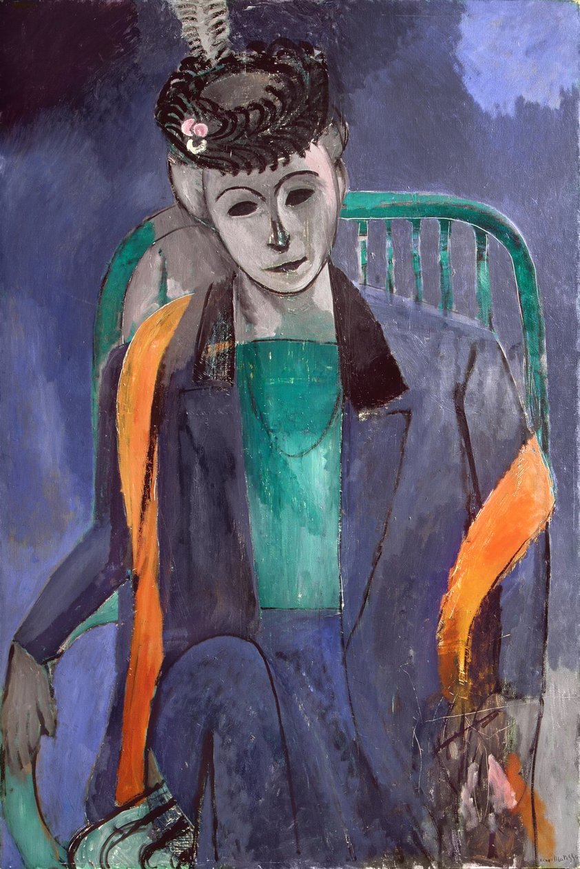 Porträtt av konstnärens hustru av Henri Matisse