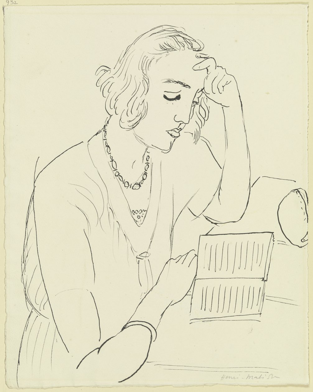 En kvinna som läser av Henri Matisse