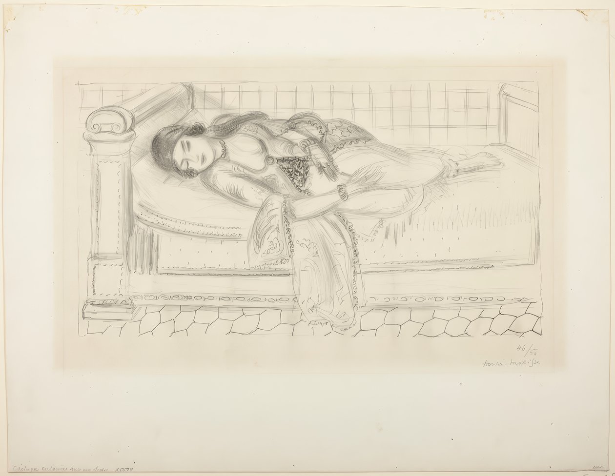 Liggande figur av Henri Matisse