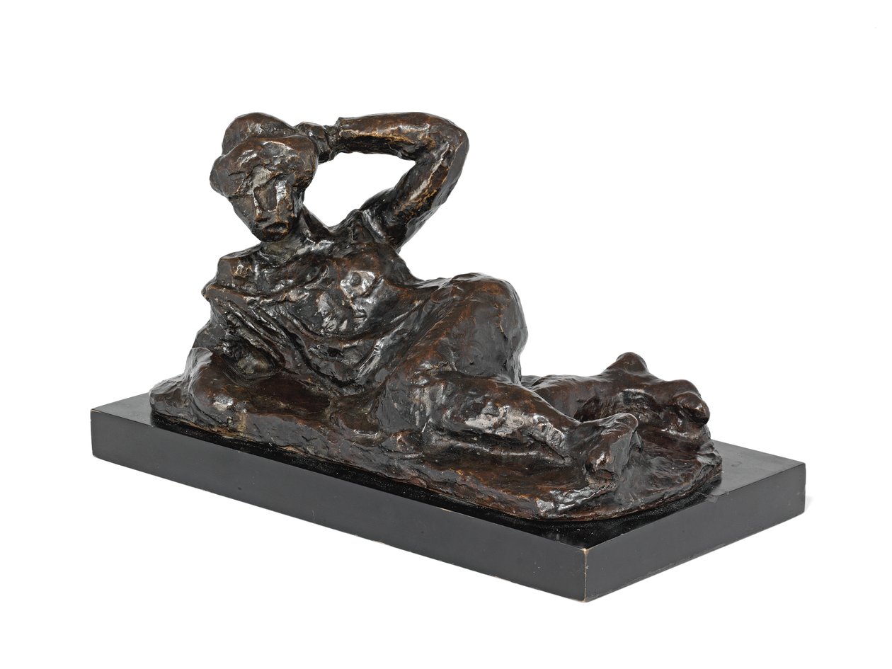 Liggande naken i chemise, tänkt 1906, gjuten 1951 (brons med brun patina) av Henri Matisse