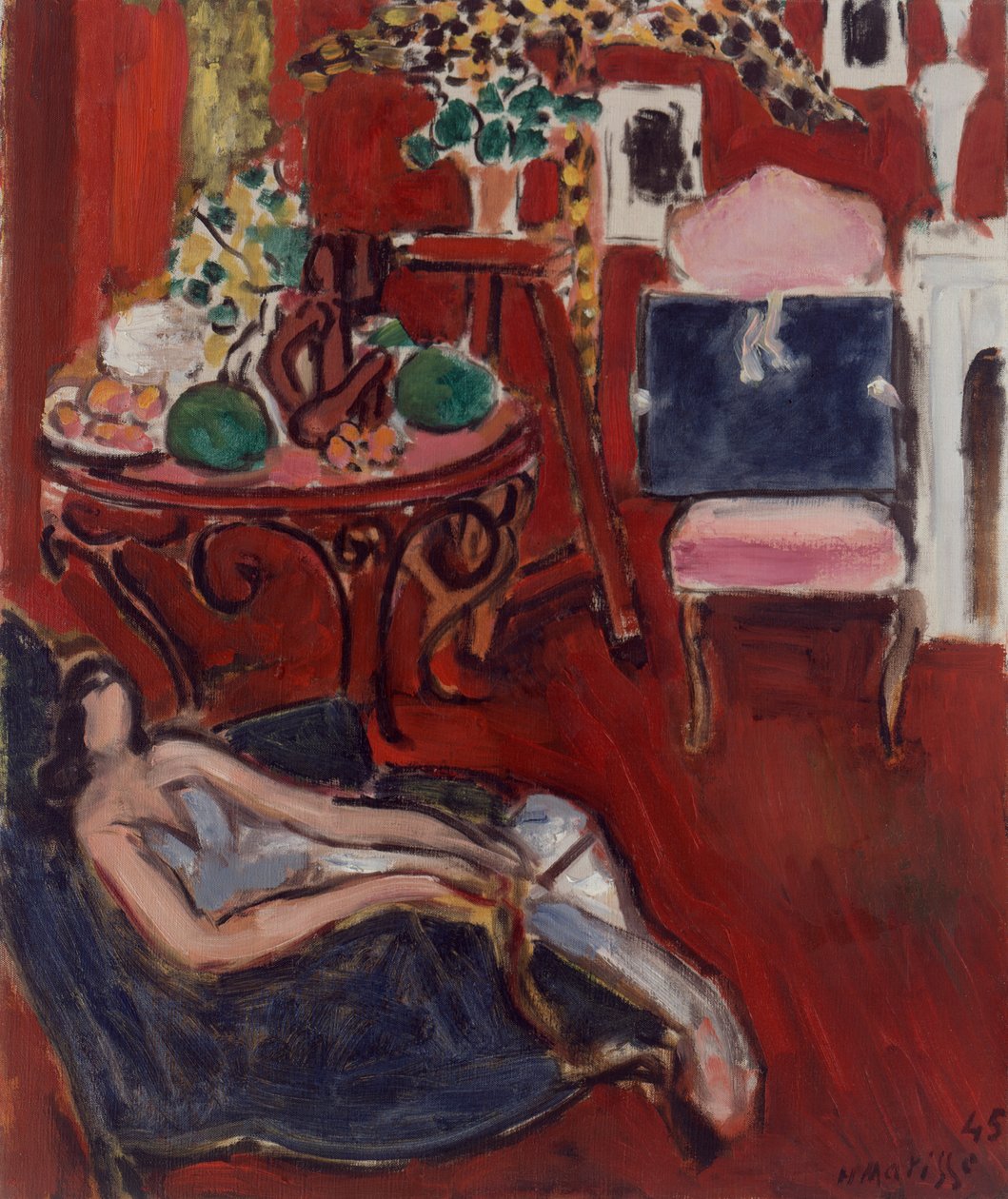 Röd interiör av Henri Matisse