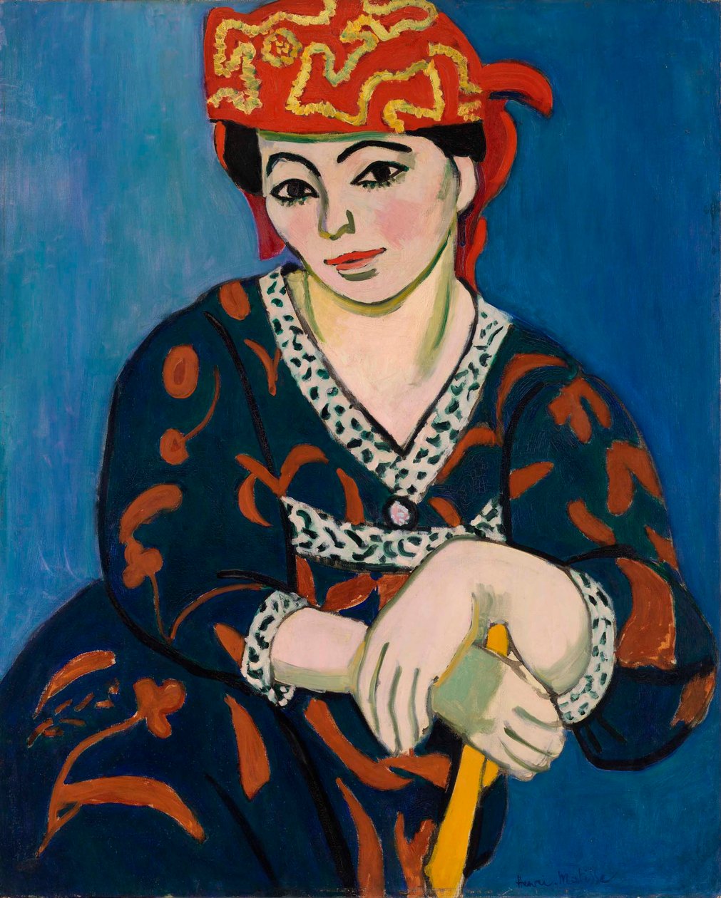 Röd Madras-huvudbonad (Le Madras rouge) av Henri Matisse