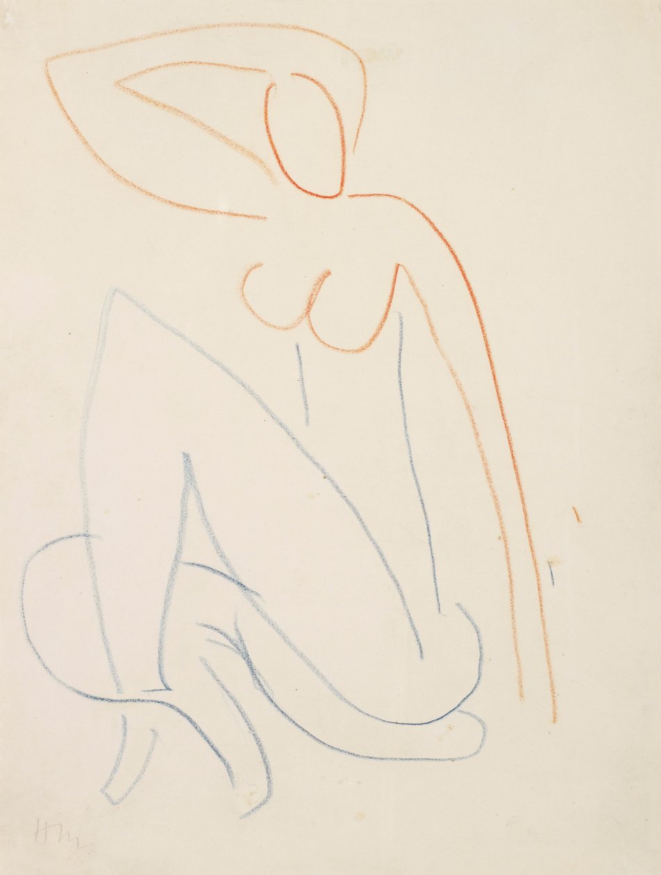 Sittande kvinnlig figur av Henri Matisse
