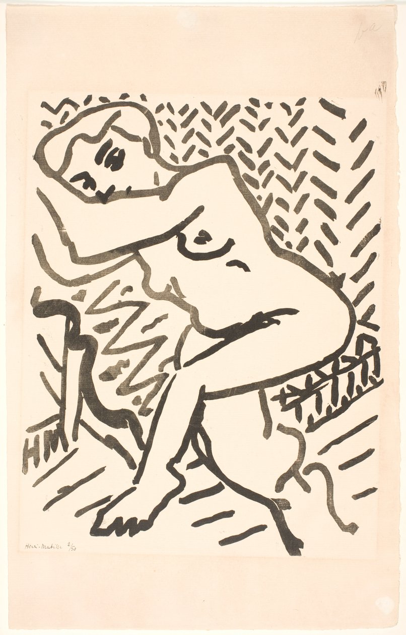 Sittande naken av Henri Matisse