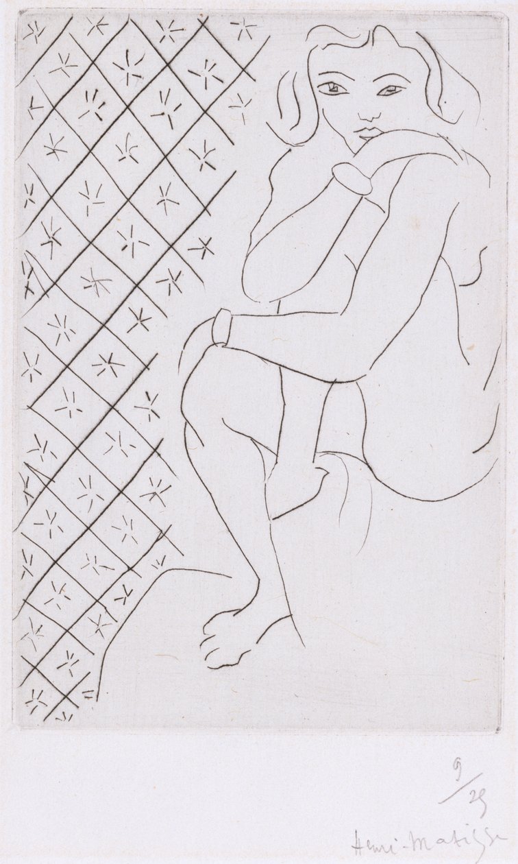 Sittande odalisque av Henri Matisse