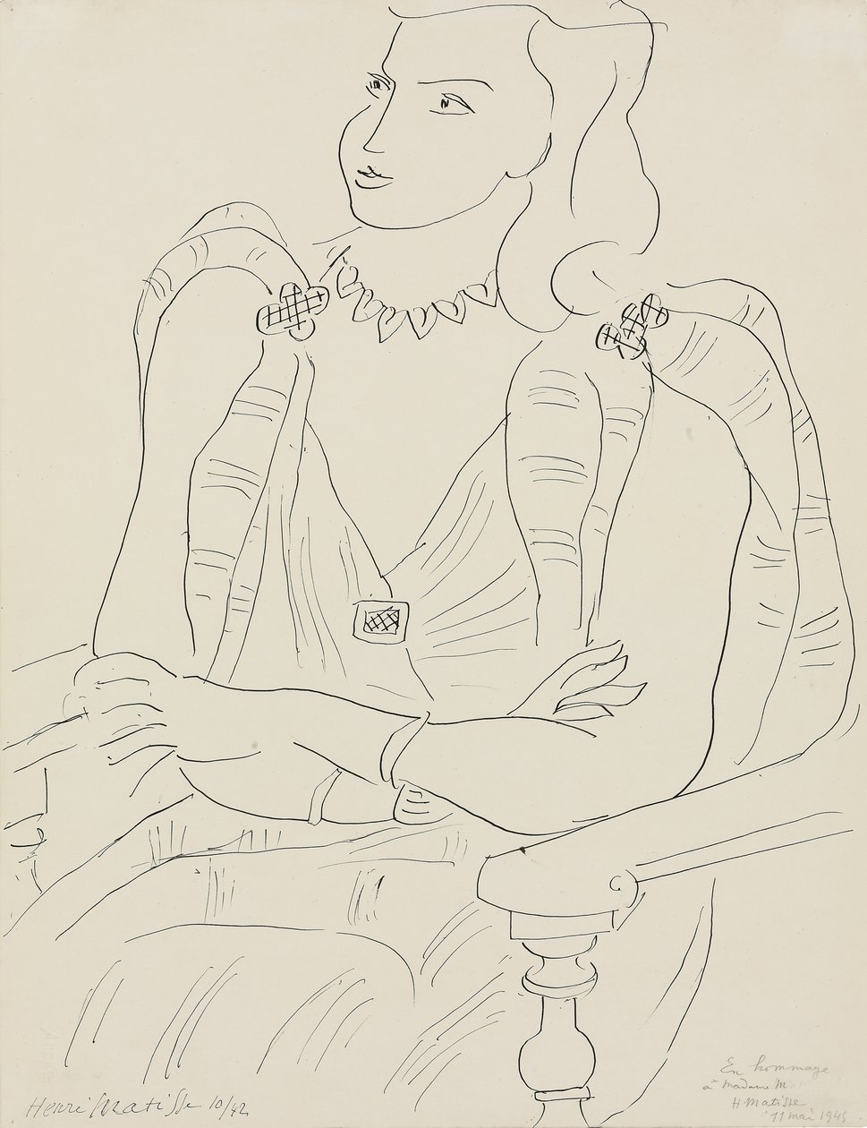 Sittande kvinna av Henri Matisse