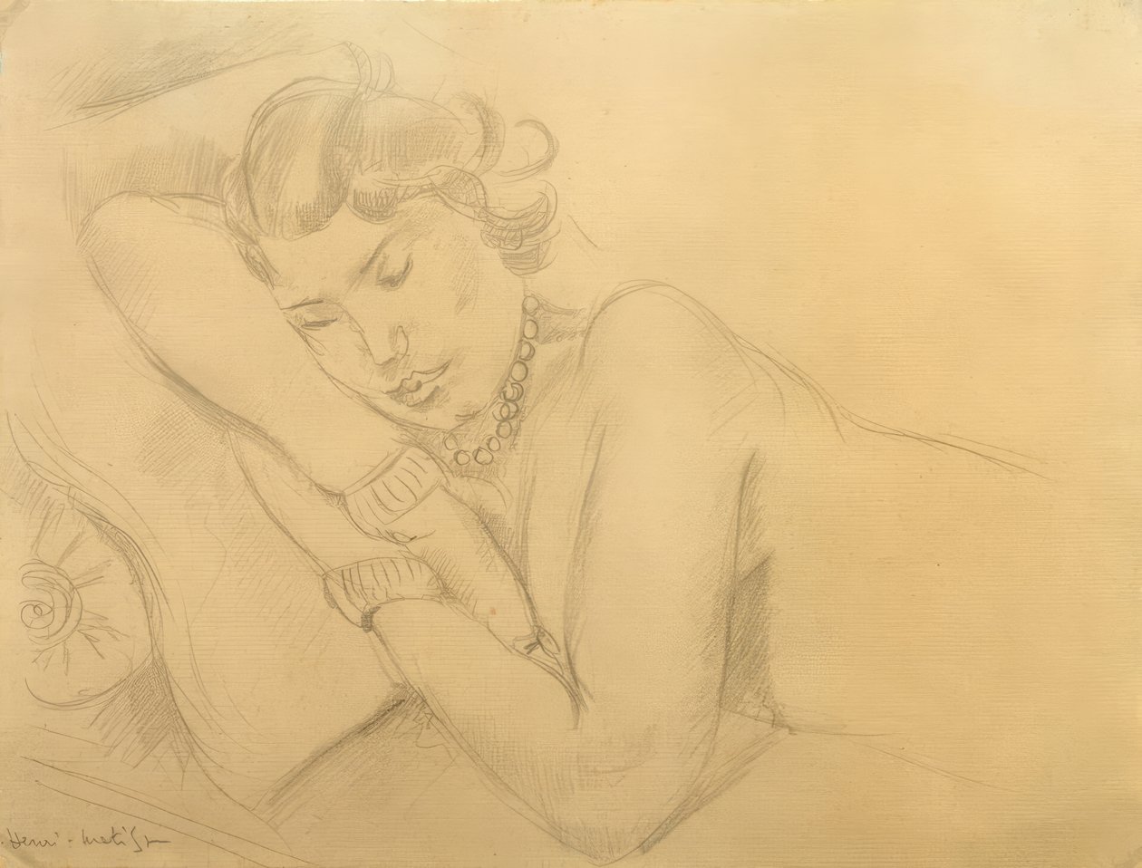 Sovande kvinna av Henri Matisse