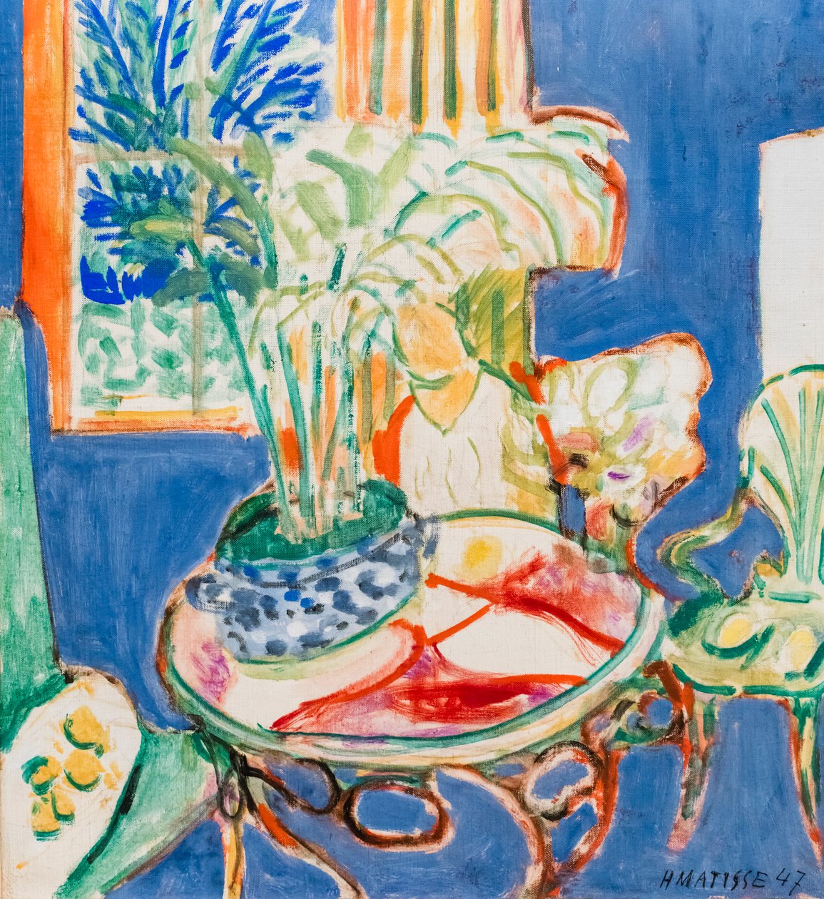 Liten blå interiör av Henri Matisse