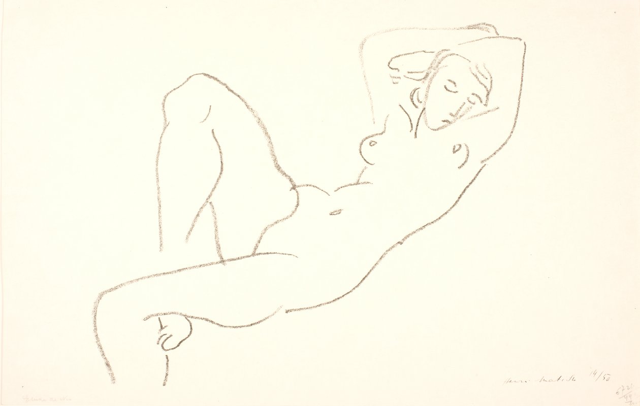 Sovande, naken kvinna av Henri Matisse