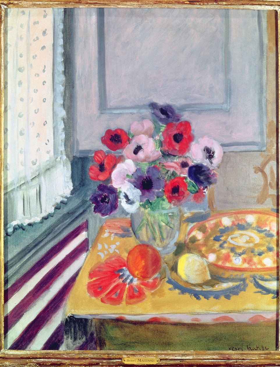 Stilleben med anemoner av Henri Matisse