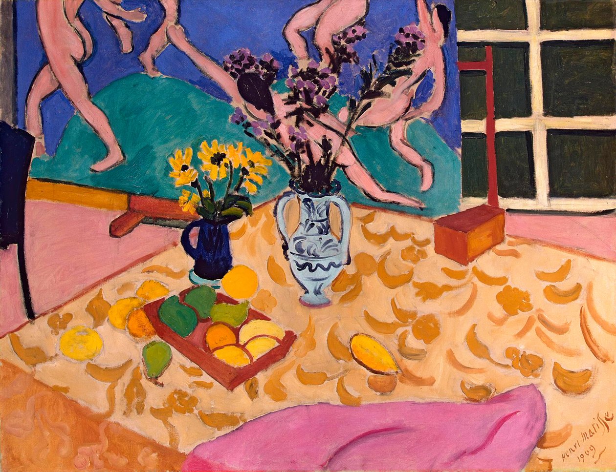 Stilleben med "Dans av Henri Matisse