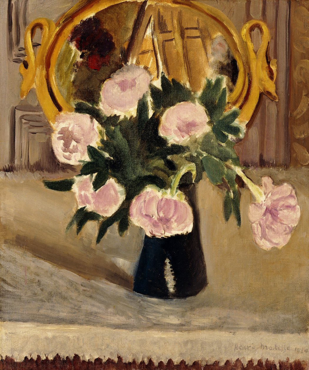 Stilleben med pioner av Henri Matisse