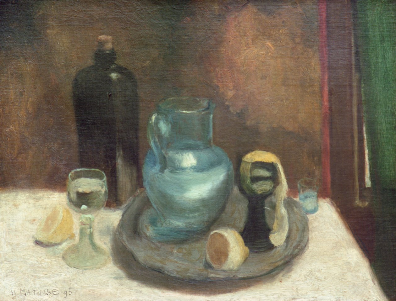 Stilleben med citron, eller Den blå karaffen av Henri Matisse