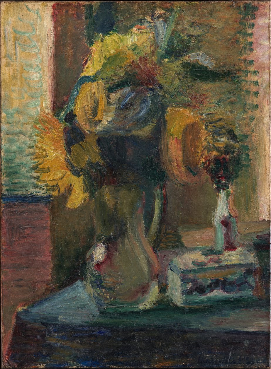 Solrosor i en vas av Henri Matisse