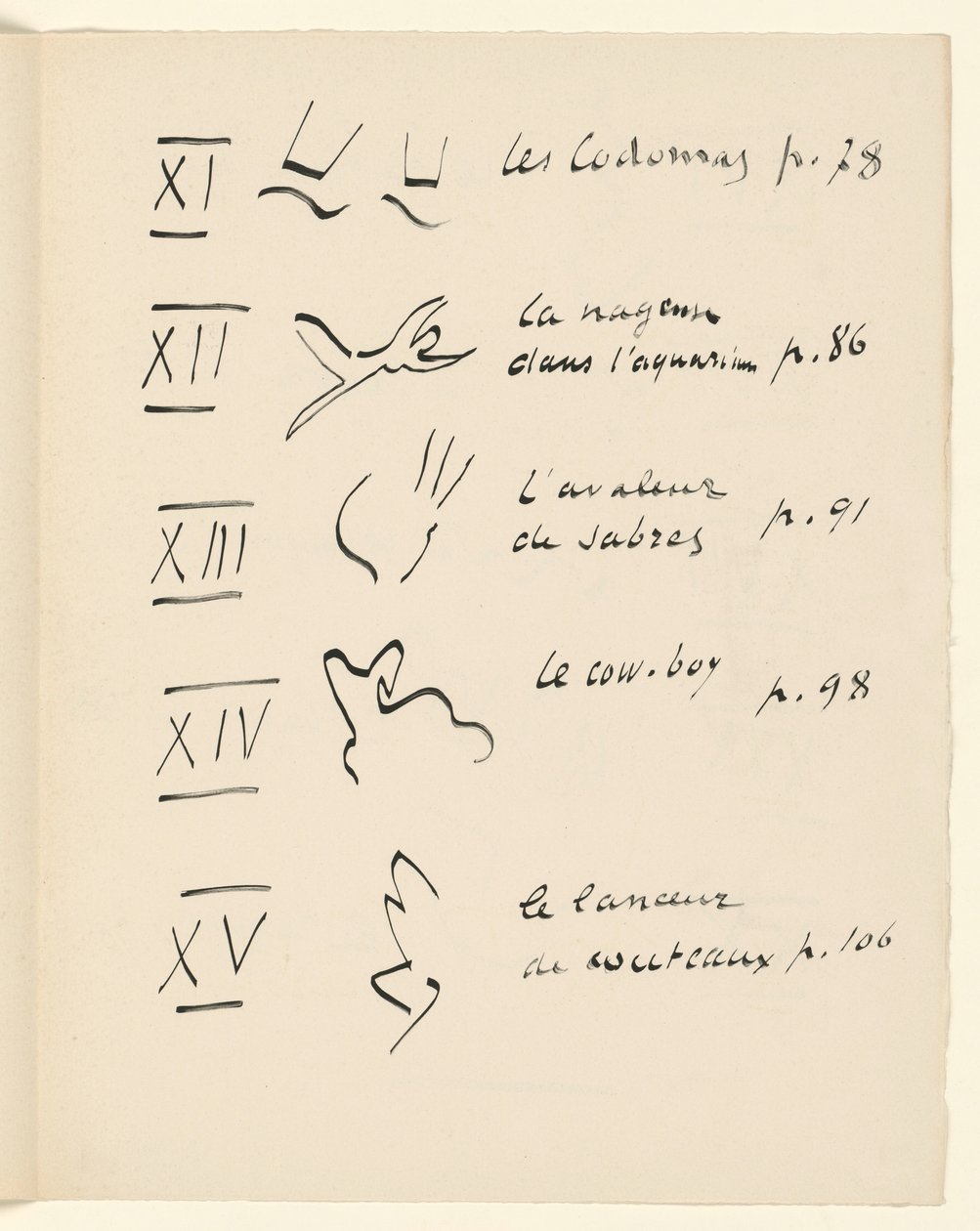 Bildtabell 3. Ur ”Jazz”. S. 151 av Henri Matisse