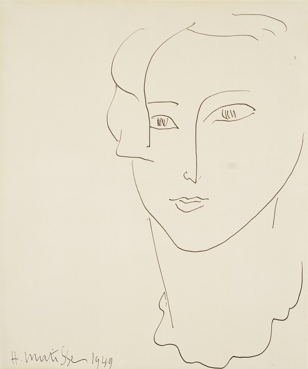 Kvinnans huvud av Henri Matisse
