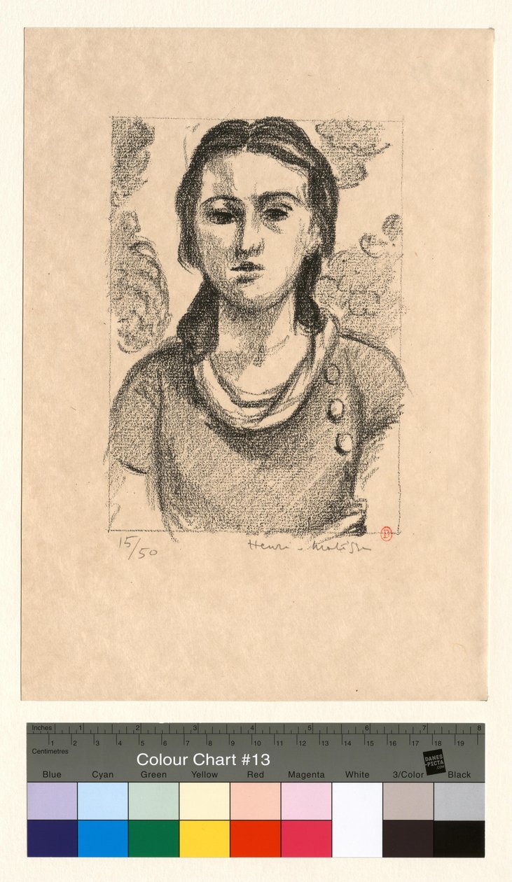 Flickans huvud av Henri Matisse