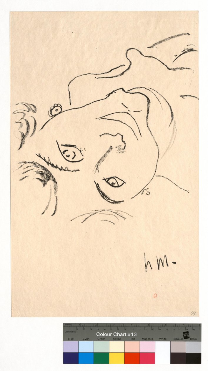 Upp och nedvänd huvud av Henri Matisse
