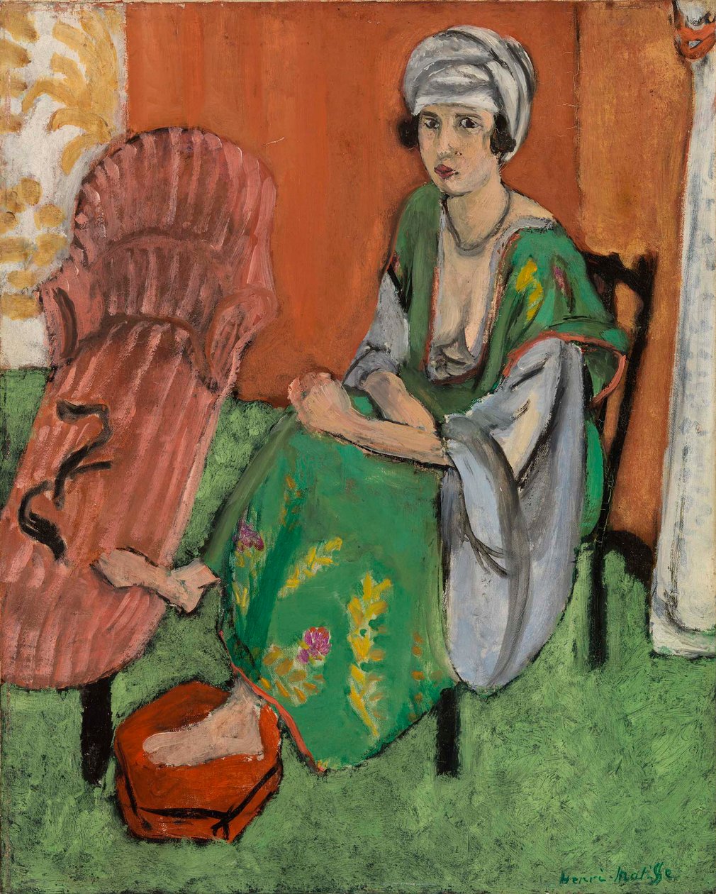 Den gröna klänningen (La Robe verte) av Henri Matisse