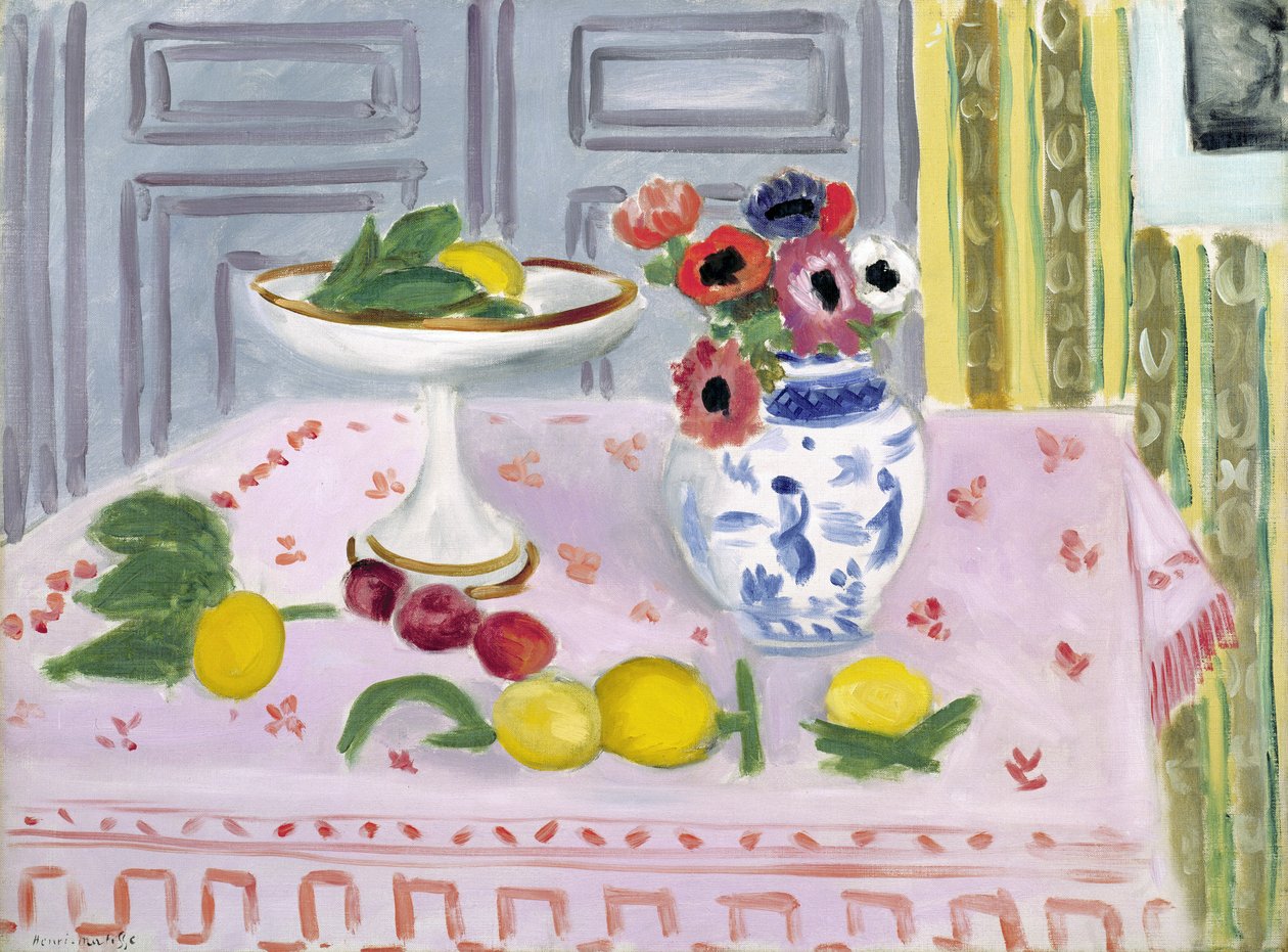 Den rosa bordsduken av Henri Matisse