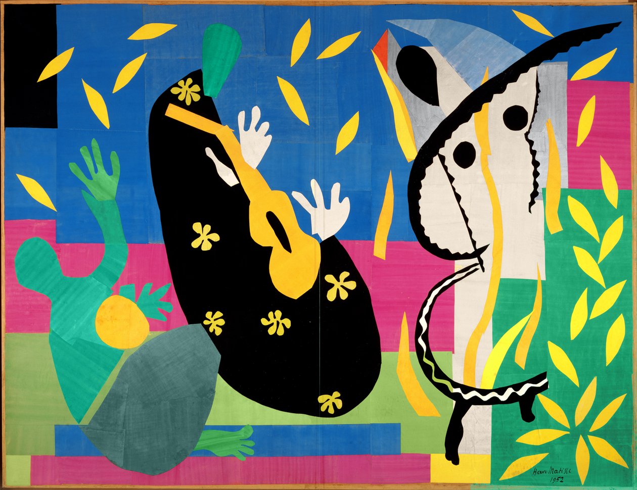 The Sadness of the King (Kungens sorg). 1952 (gouache på papper, utskuren, monterad på duk) av Henri Matisse
