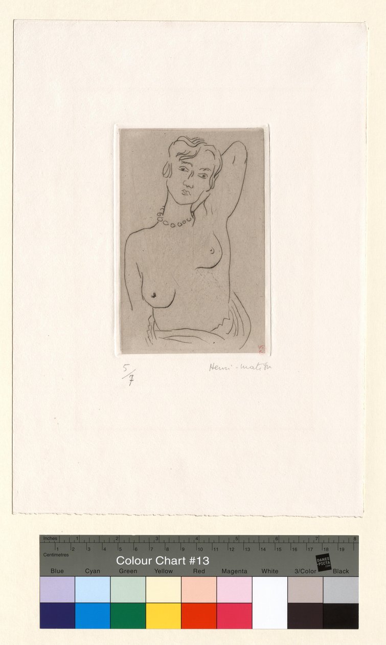 Torso, vänster arm bakom huvudet av Henri Matisse