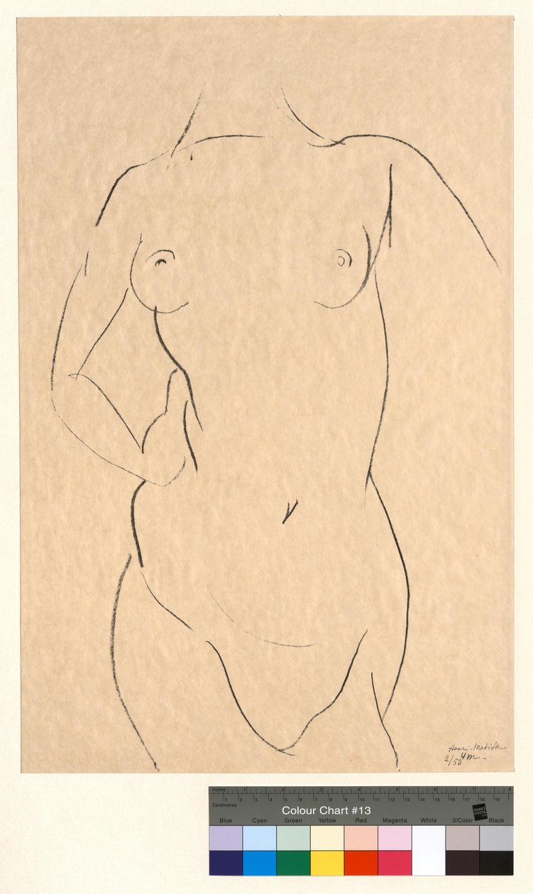 Överkropp sett framifrån av Henri Matisse