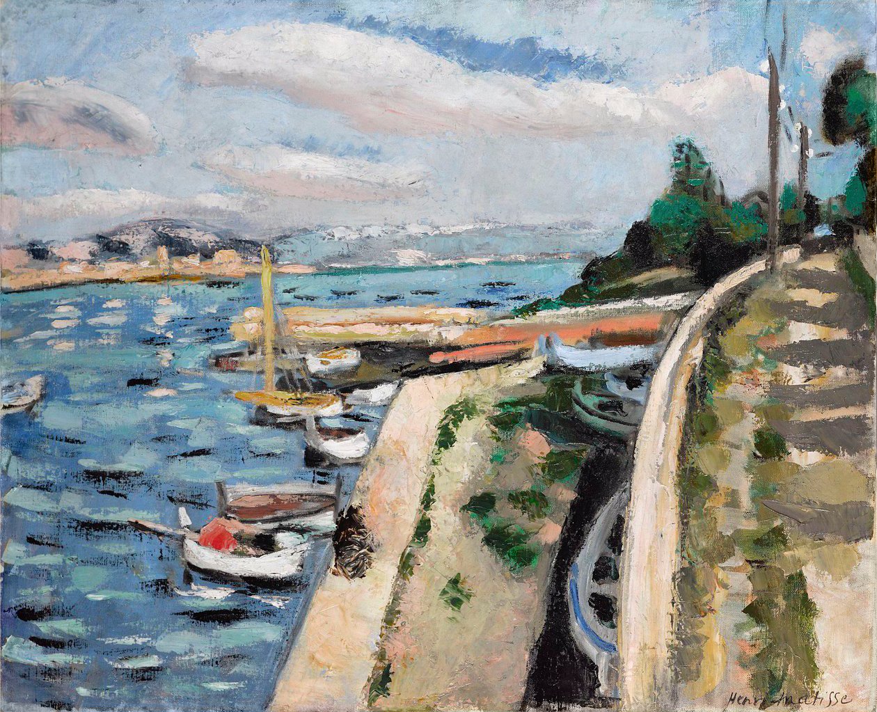 Vy över Antibes, ca 1925 (olja på duk) av Henri Matisse