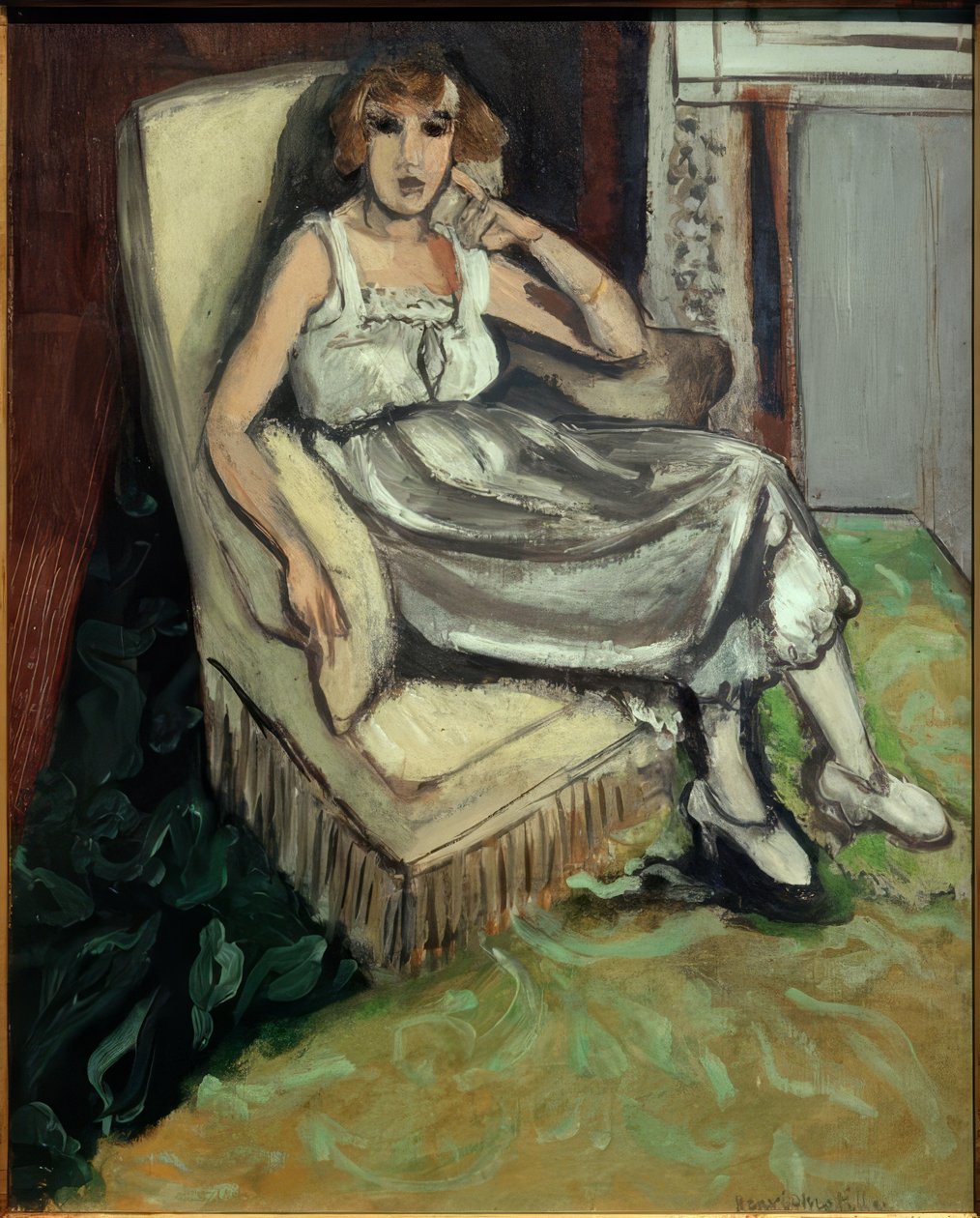 Kvinna i fåtölj av Henri Matisse