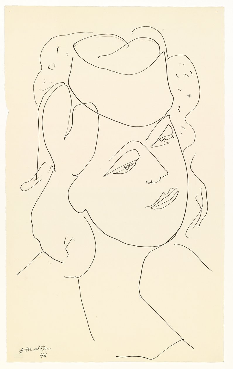 Kvinna med hatt av Henri Matisse