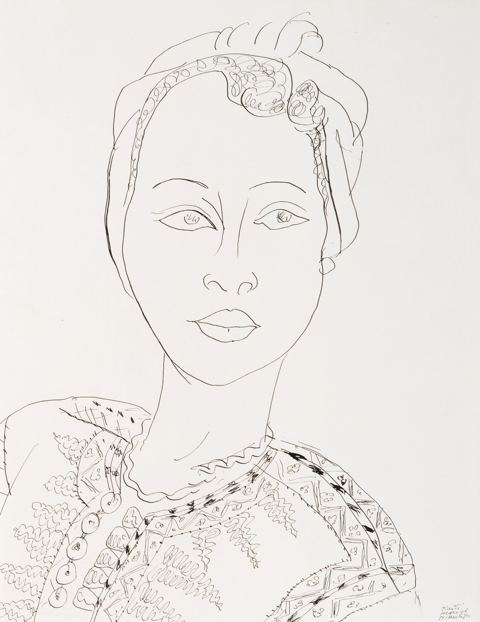 Kvinna med turban av Henri Matisse