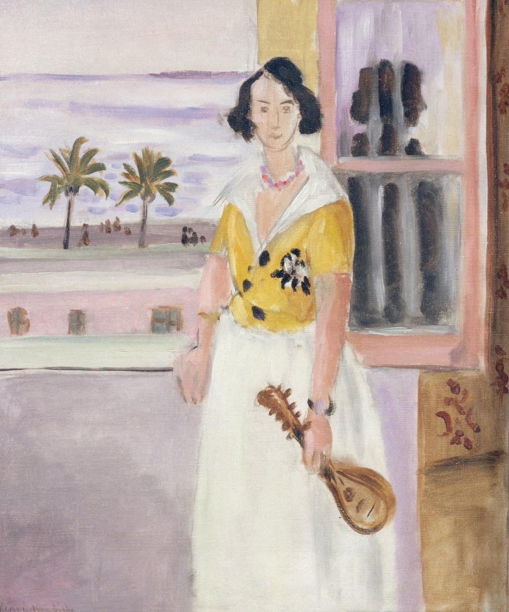 Kvinna med mandolin, ca 1921-22 (olja på duk) av Henri Matisse