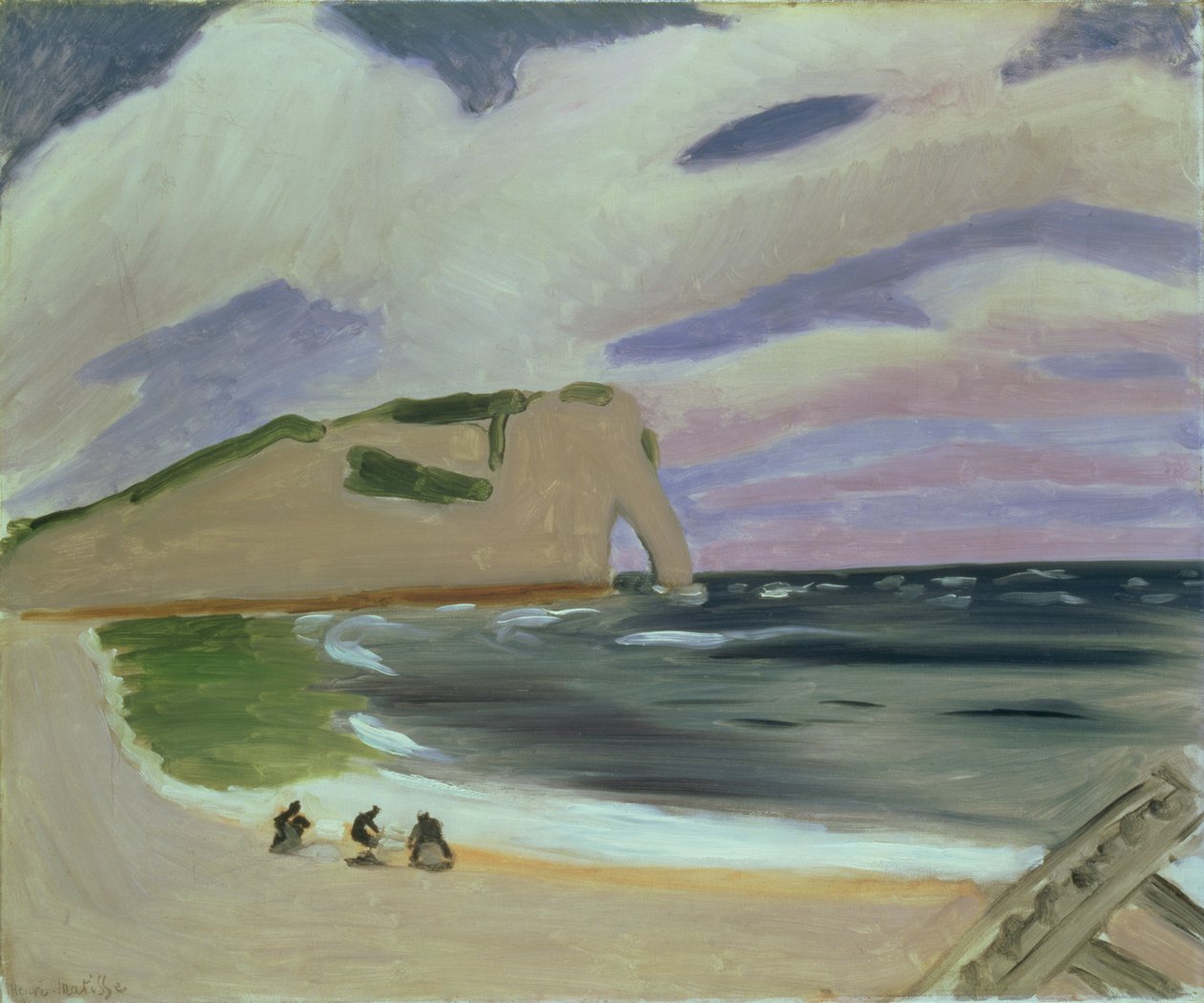 Kvinnor på stranden, Etretat av Henri Matisse