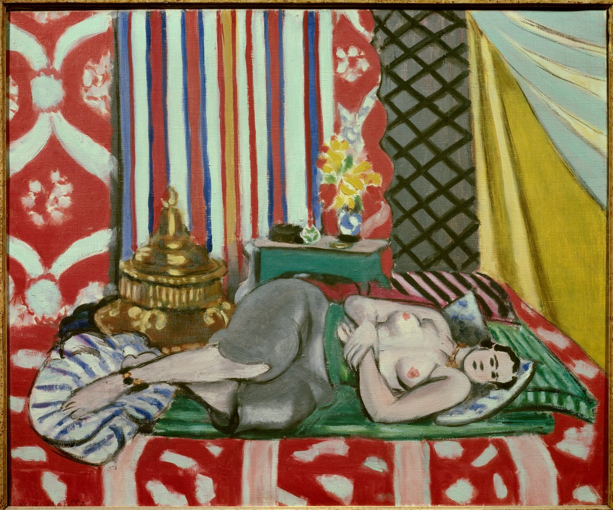 odalisque a la culotte grise 1925 (olja på duk) av Henri Matisse