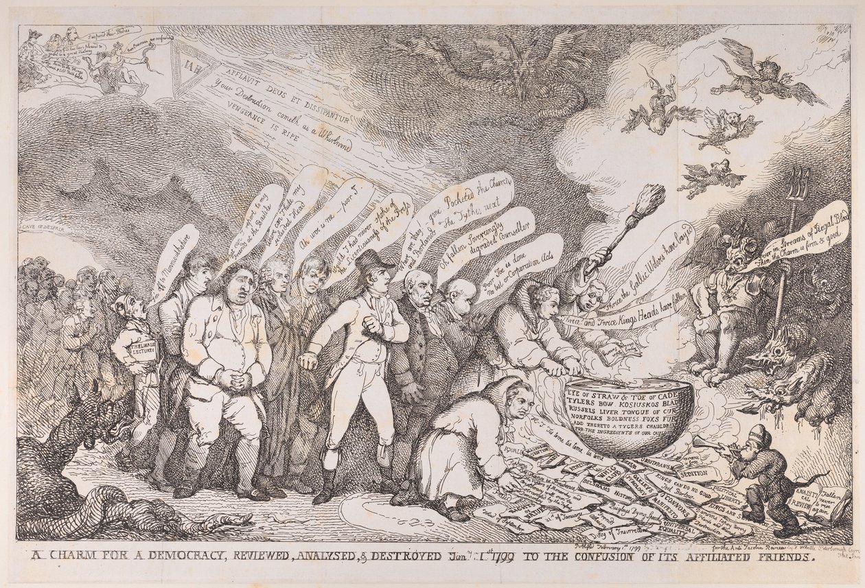 En charm för en demokrati, granskad, analyserad och förstörd 1 januari 1799 till konf..., 1 januari 1799. av Henri Merke
