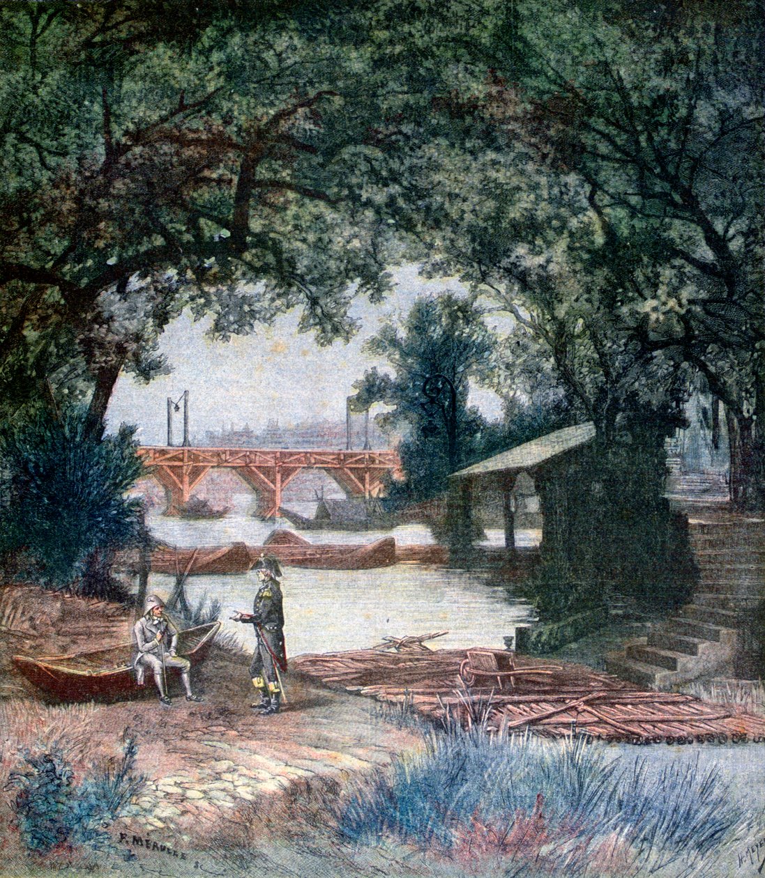 Akt ett av Thermidor, av Victorien Sardou, 1891 av Henri Meyer