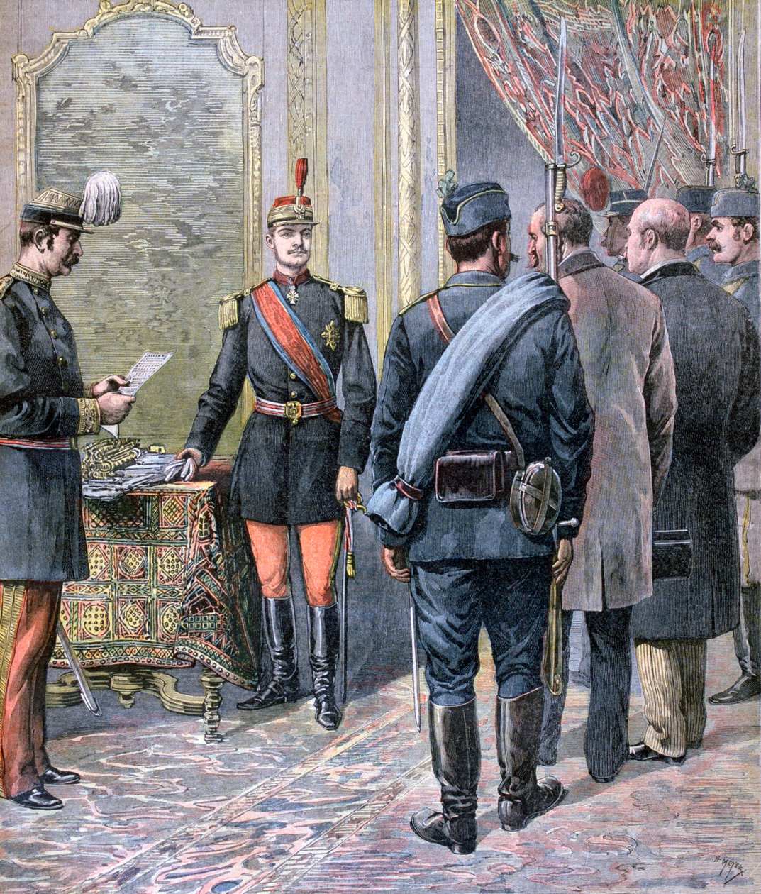 Statskupp i Serbien, 1893 av Henri Meyer
