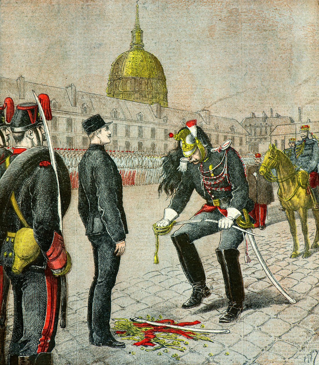 Nedvärdering av kapten Alfred Dreyfus av Henri Meyer