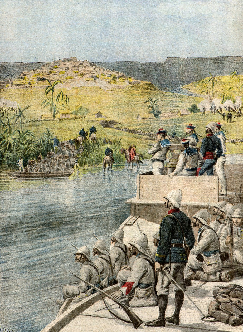 Expedition militaire a Madagascar,1895 (Illustration) av Henri Meyer