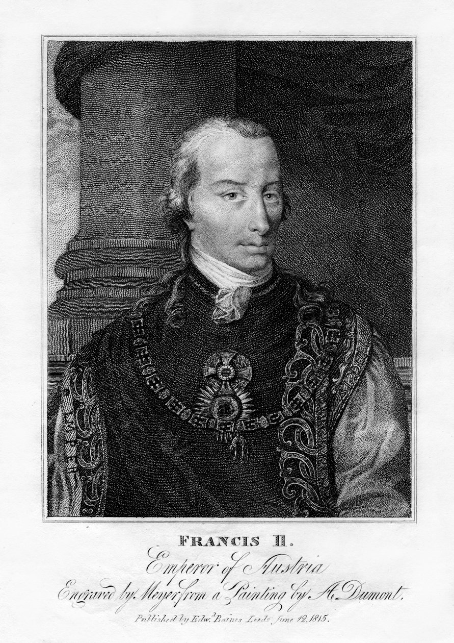 Francis II, helige romerske kejsare, 1815. av Henri Meyer