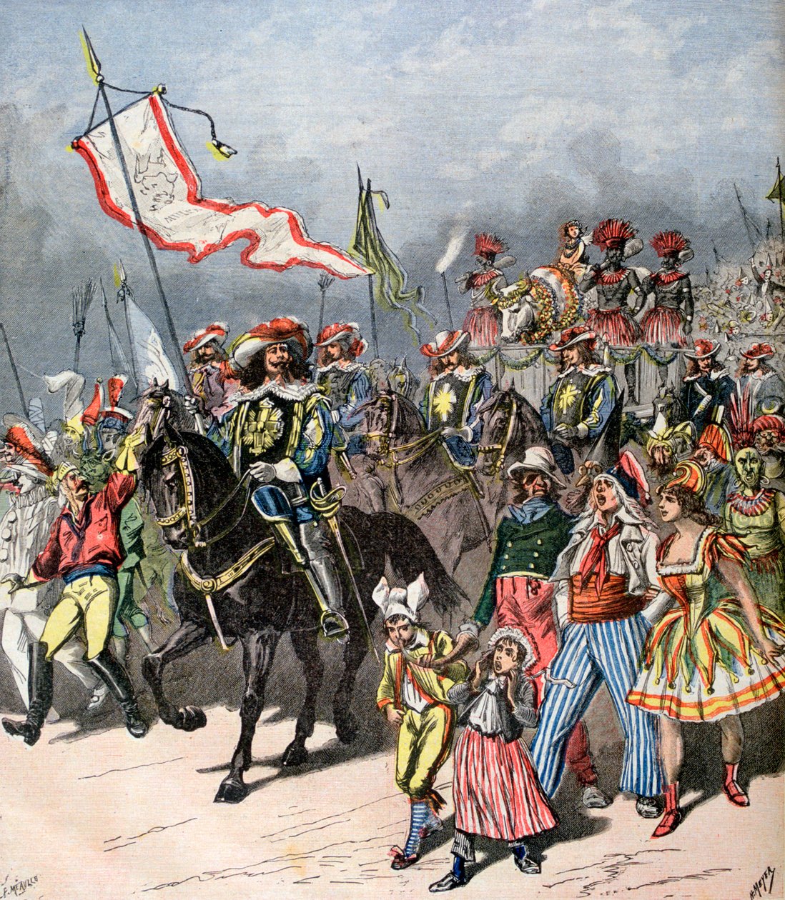 Fransk karneval av den gödade oxen, förr, 1891 av Henri Meyer