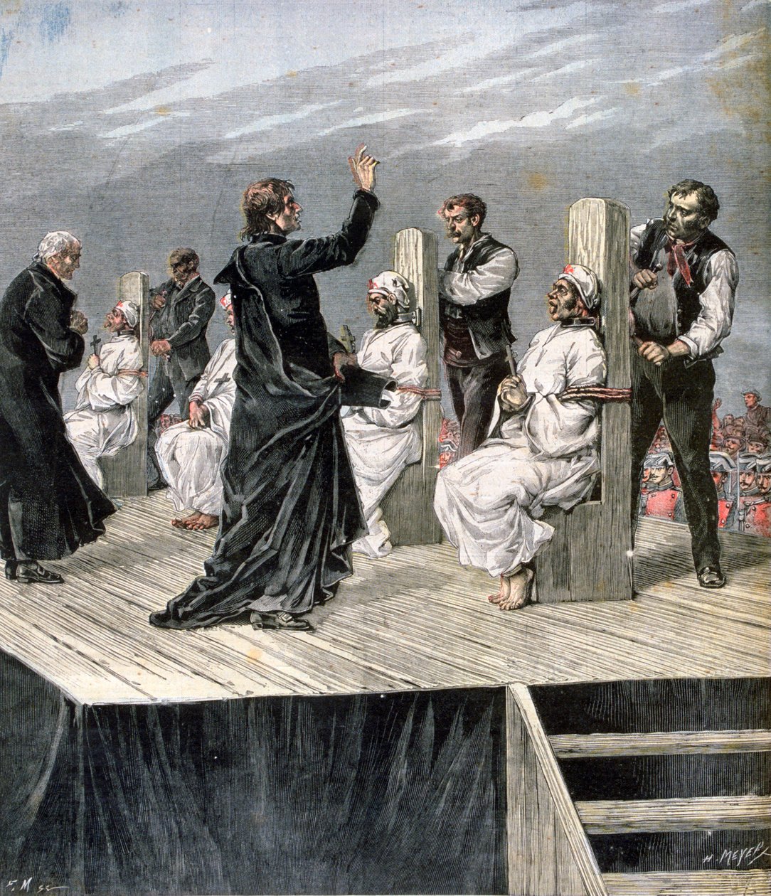 Garott av anarkister i Xeres, Spanien, 1892 av Henri Meyer