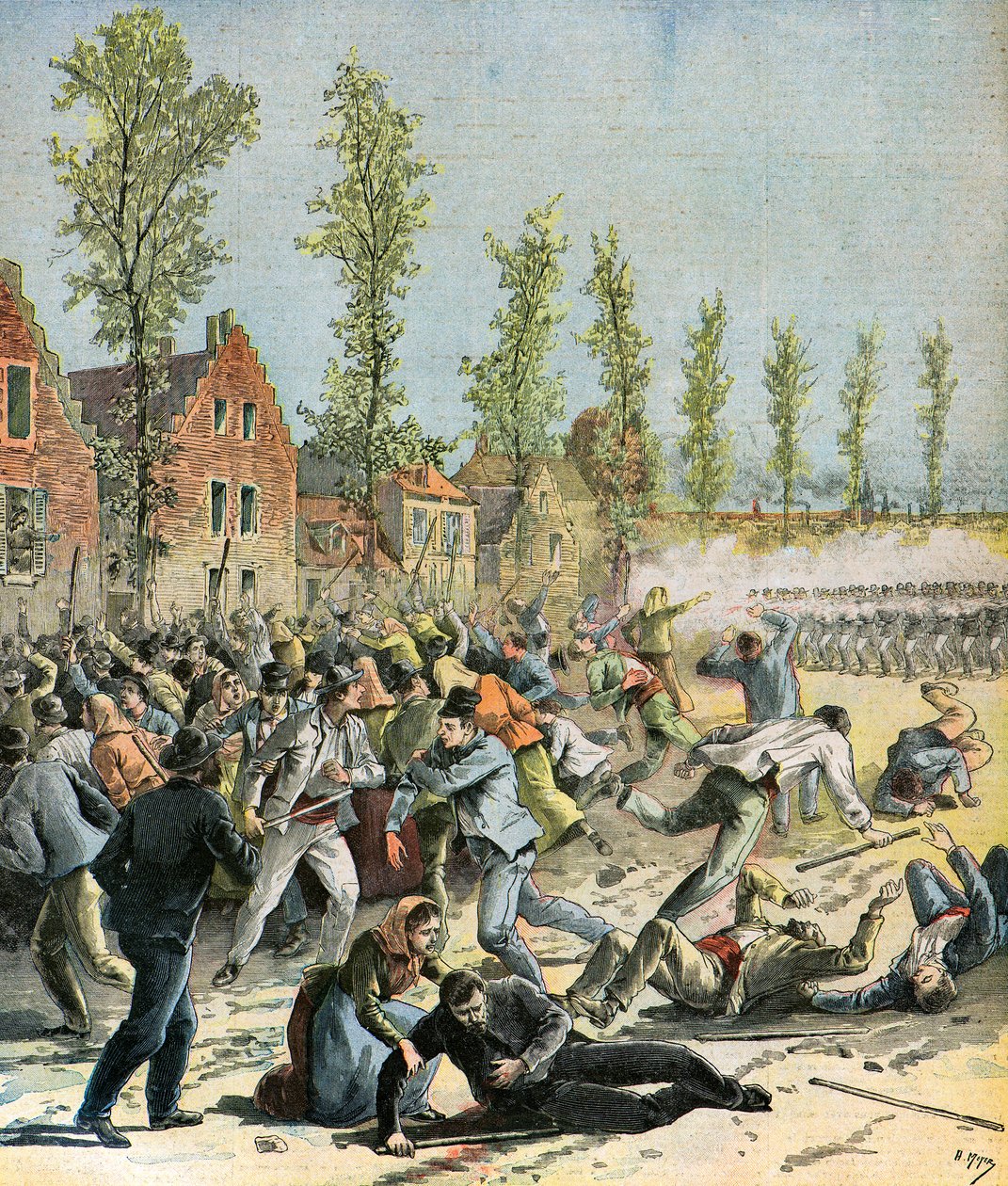 Generalstrejk i Belgien av Henri Meyer