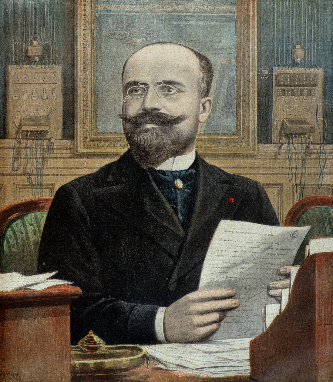 Prefekten för Paris-polisen Charles Blanc av Henri Meyer