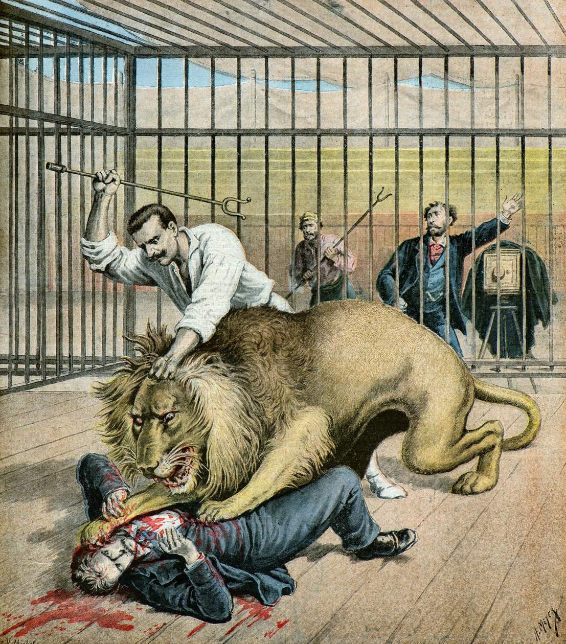 Leon Eysette vill bli fotograferad,1895 (Illustration) av Henri Meyer